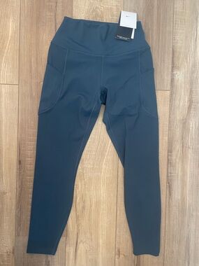 Nike One Dri-Fit Gentle Support High-Rise Teal 7/8 Training Leggings Sz Med NWT